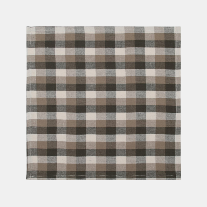 Raine & Humble | Giant Check Napkin S/4 - Olive | Shut the Front Door