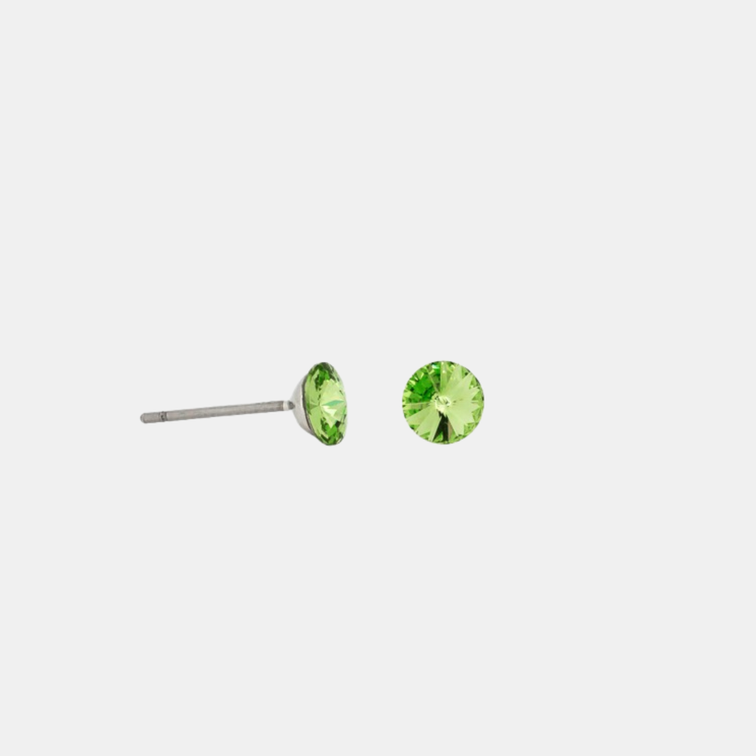 Tiger Tree | Mila Crystal Studs - Green | Shut the Front Door