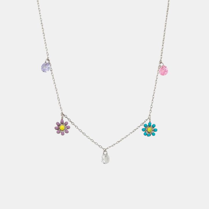 Tiger Tree | Petite Daisy Necklace - Silver | Shut the Front Door