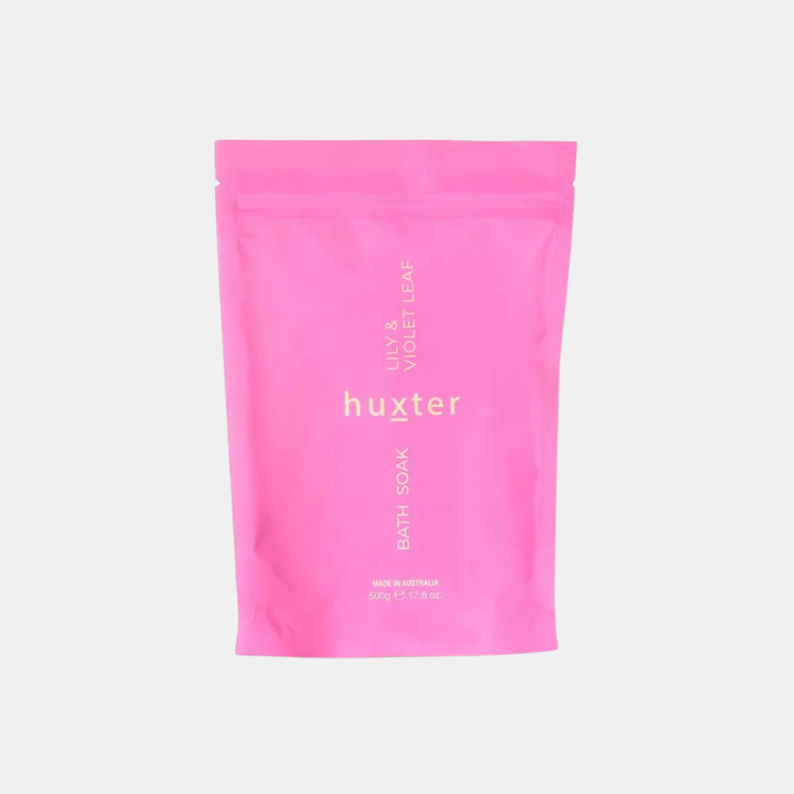 Huxter | Bath Soak - Lily & Violet Leaf 500gm | Shut the Front Door