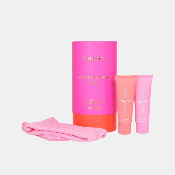 Huxter | Body Pamper Trio - Fuchsia w Orange | Shut the Front Door