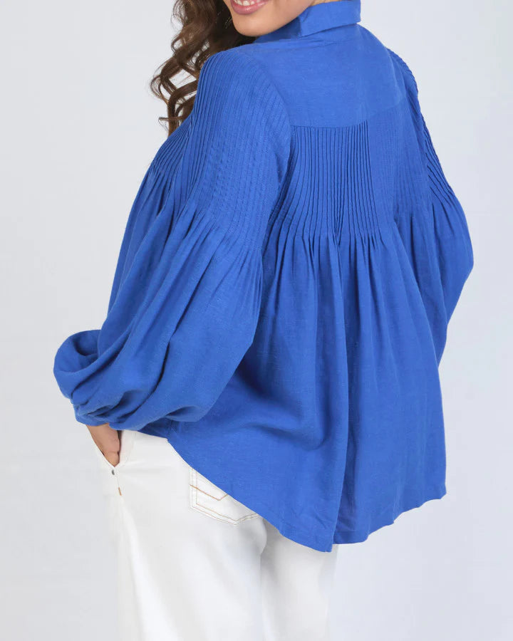 Elm Knitwear | Sky Shirt - French Blue | Shut the Front Door