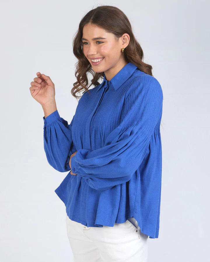 Elm Knitwear | Sky Shirt - French Blue | Shut the Front Door