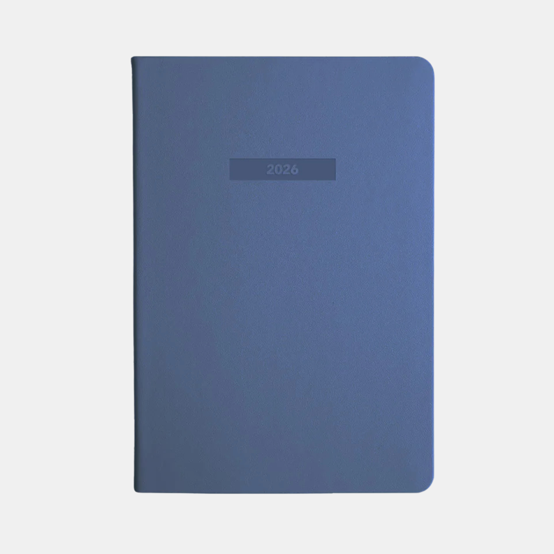 Mi Goals | 2026 Classic Weekly Spread Diary A5 - Element Blue | Shut the Front Door