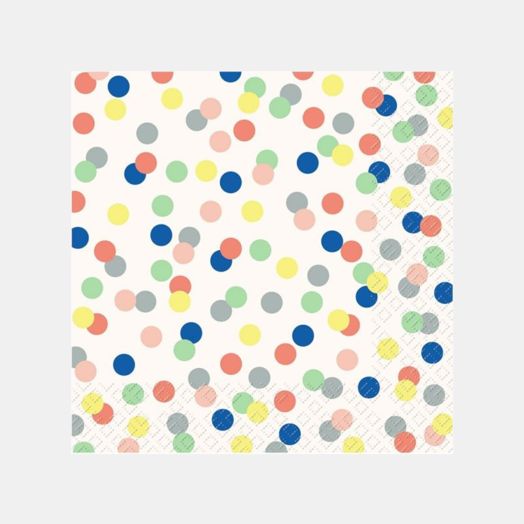 Stewo | Harlie Multi Dot Napkins Large pk 20 | Shut the Front Door