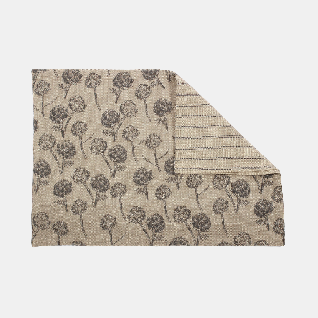 Raine & Humble | Artichoke Placemat S/4 - Charcoal | Shut the Front Door