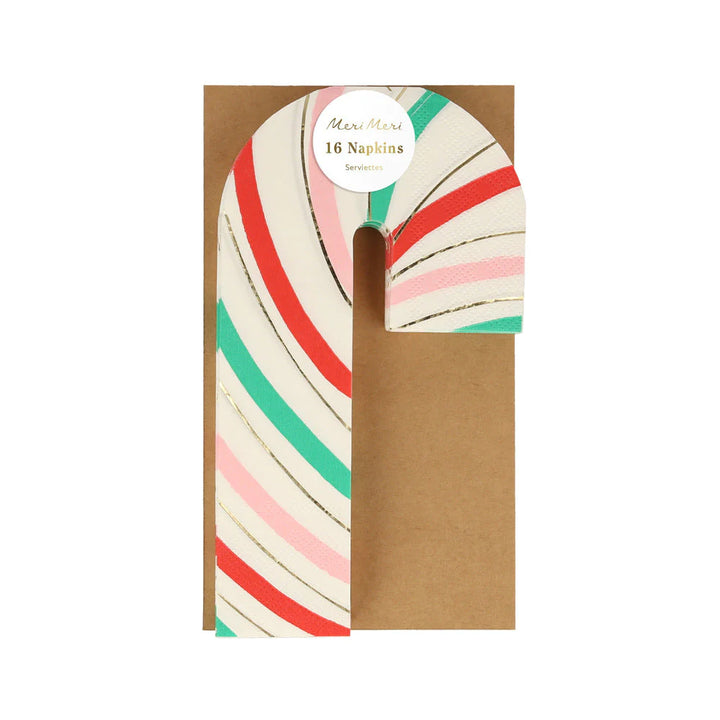 Meri Meri | Candy Cane Napkin - Large | Shut the Front Door