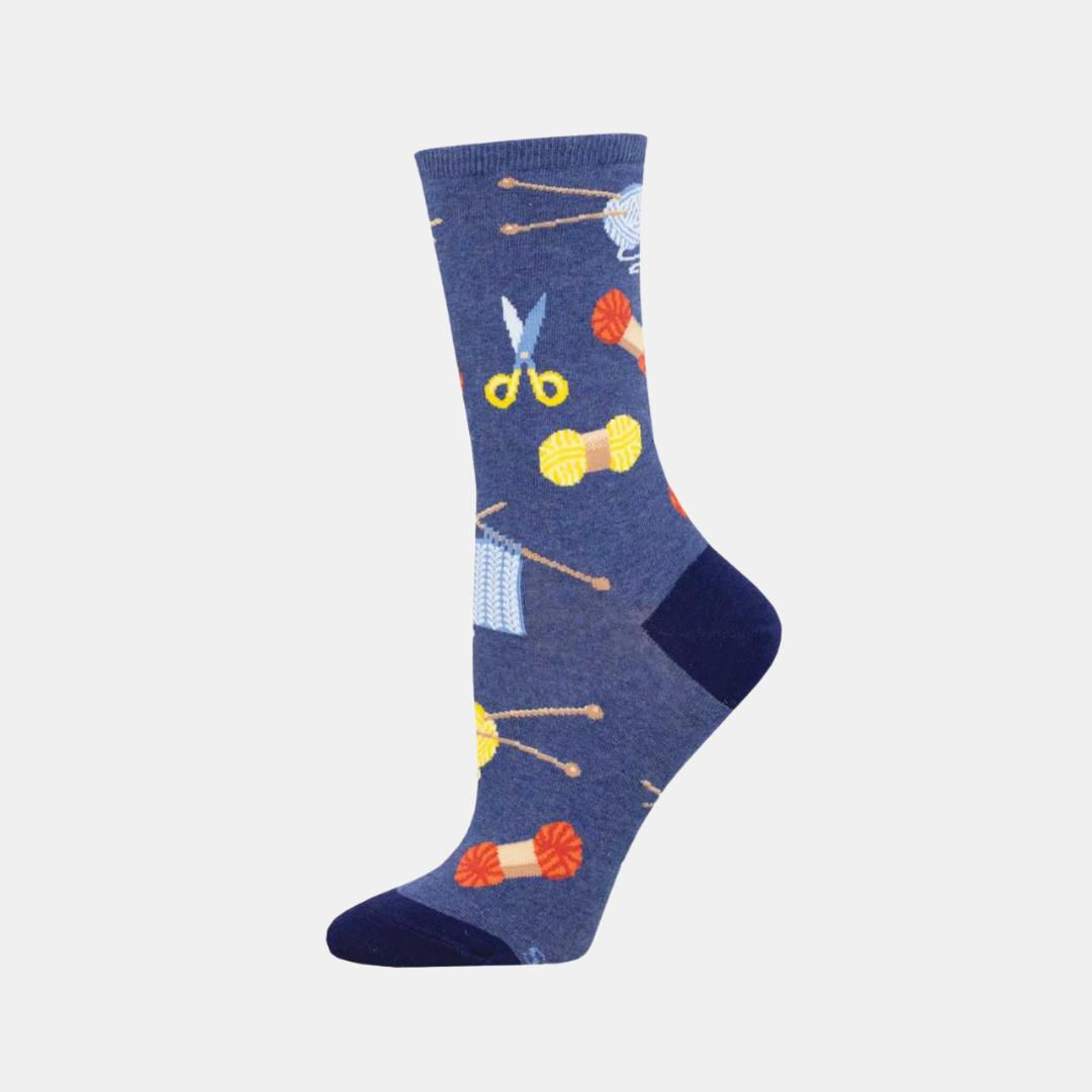 Socksmith | Women's Socks Sew Knit - Blue Heather | Shut the Front Door