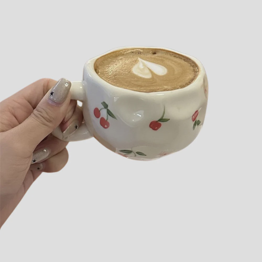 Garcia | Cherry Mug - White/Red | Shut the Front Door