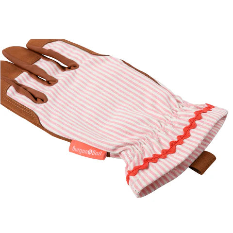 Burgon & Ball | Colour Collection Gloves - Blush Stripe | Shut the Front Door
