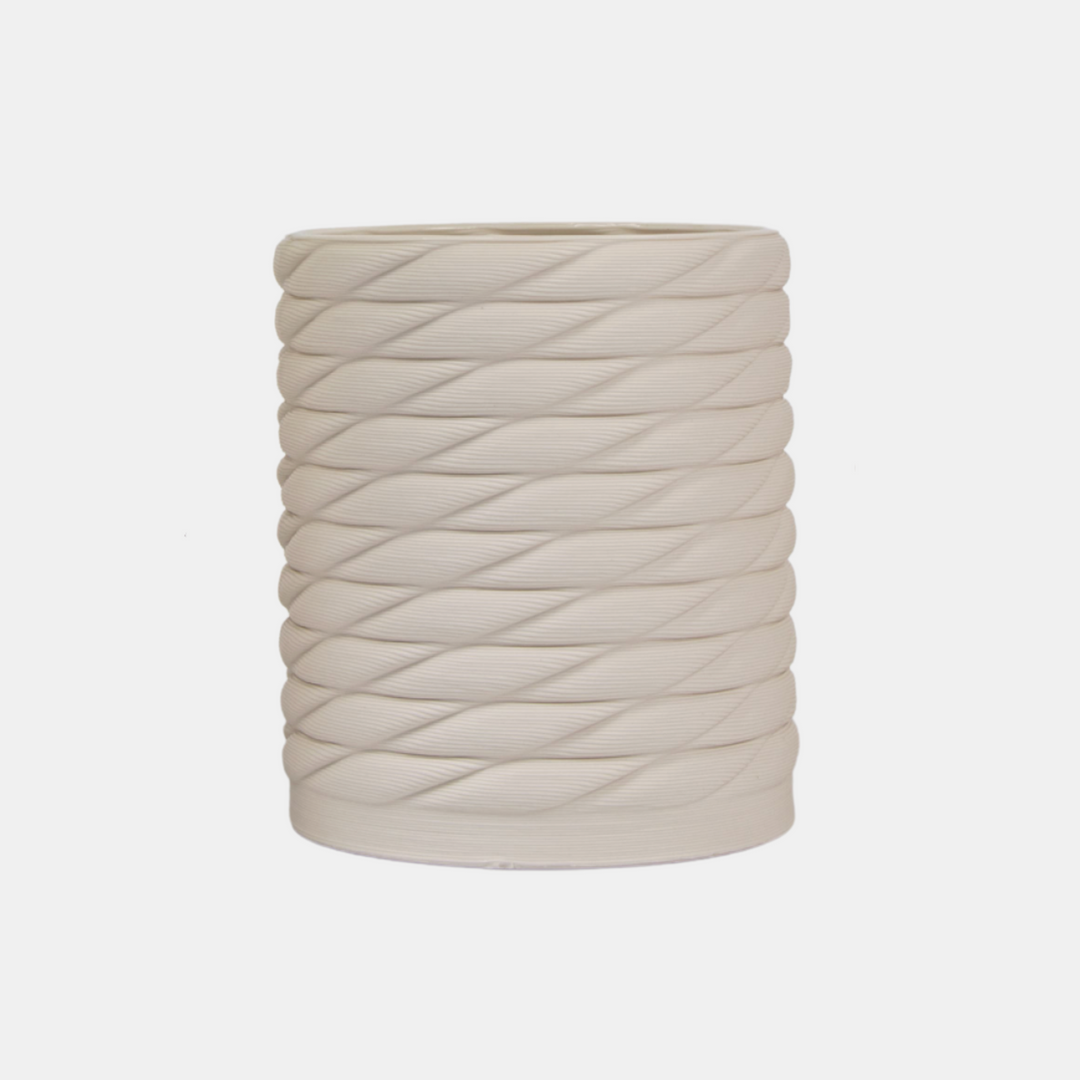 Garcia | 3D Ceramic Planter Medium - White | Shut the Front Door