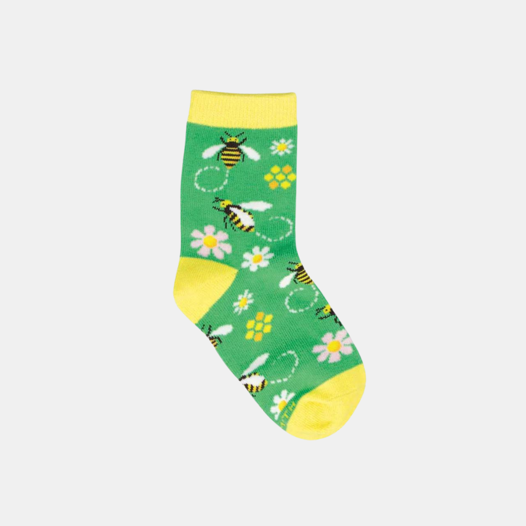 Socksmith | Socks Kids Mind Your Bzzness - Green 4-7 years | Shut the Front Door