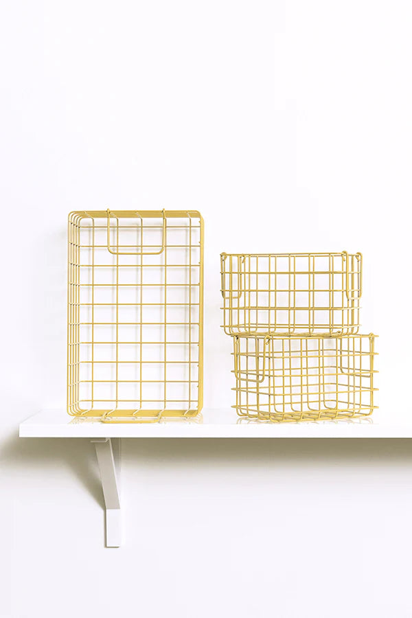 Mustard | Basket Small - Butter | Shut the Front Door