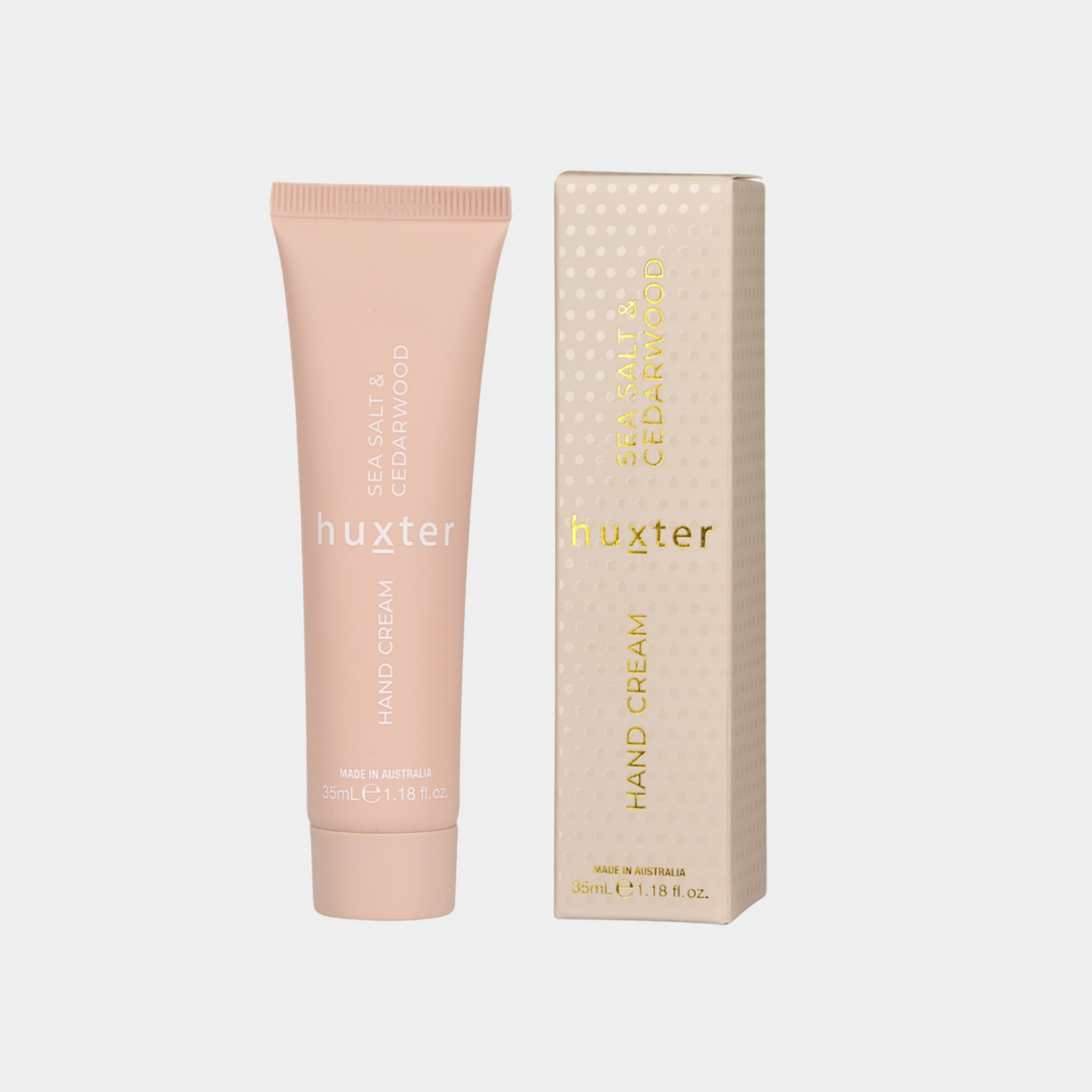 Huxter | Hand Cream Boxed - Sea Salt & Cedarwood 35ml | Shut the Front Door