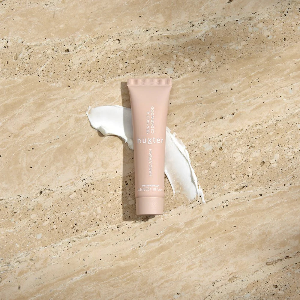 Huxter | Hand Cream Boxed - Sea Salt & Cedarwood 35ml | Shut the Front Door