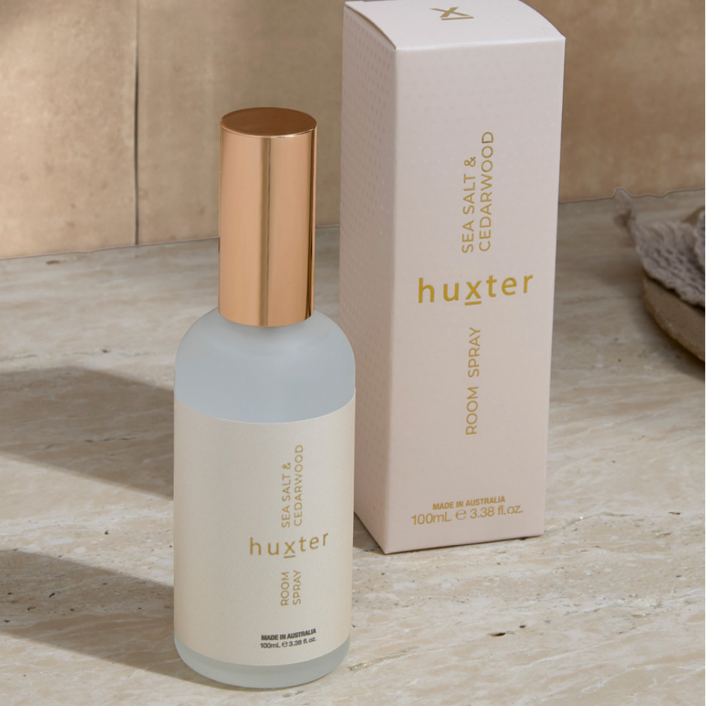 Huxter | Room Spray Boxed - Sea Salt & Cedarwood 100ml | Shut the Front Door