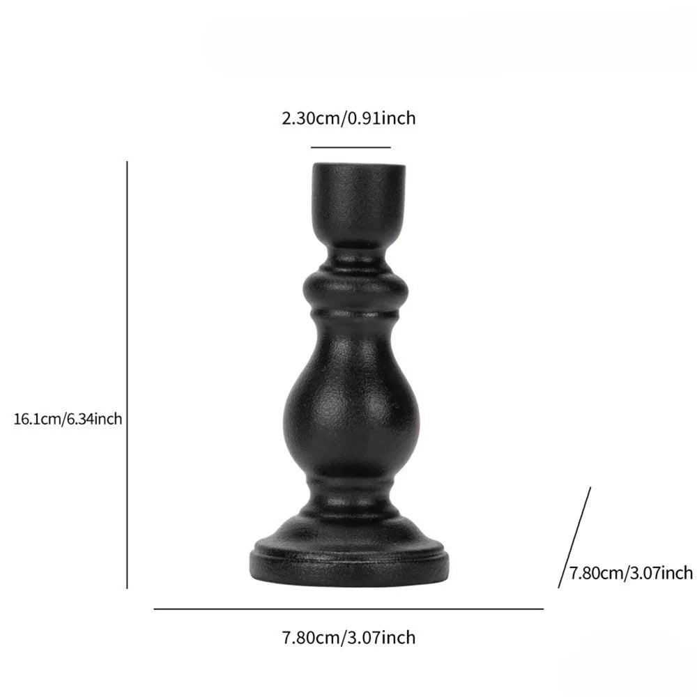 Garcia | Elsa Candle Holder Tall - Black | Shut the Front Door