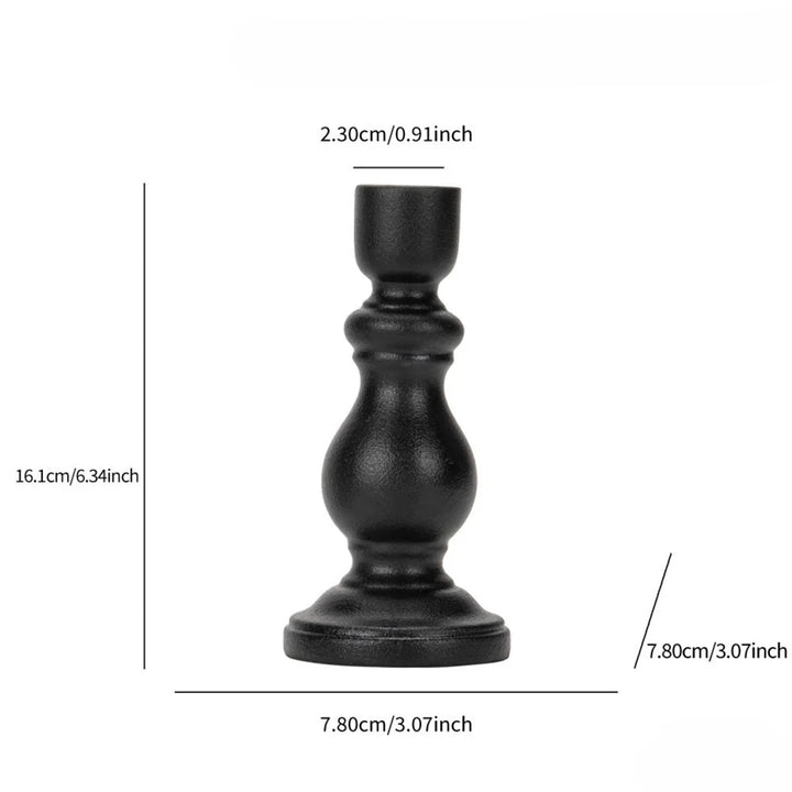Garcia | Elsa Candle Holder Tall - Black | Shut the Front Door