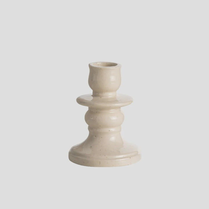 Garcia | Elsa Candle Holder Short - Speckled Cream | Shut the Front Door