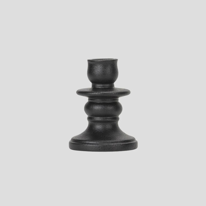 Garcia | Elsa Candle Holder Short - Black | Shut the Front Door