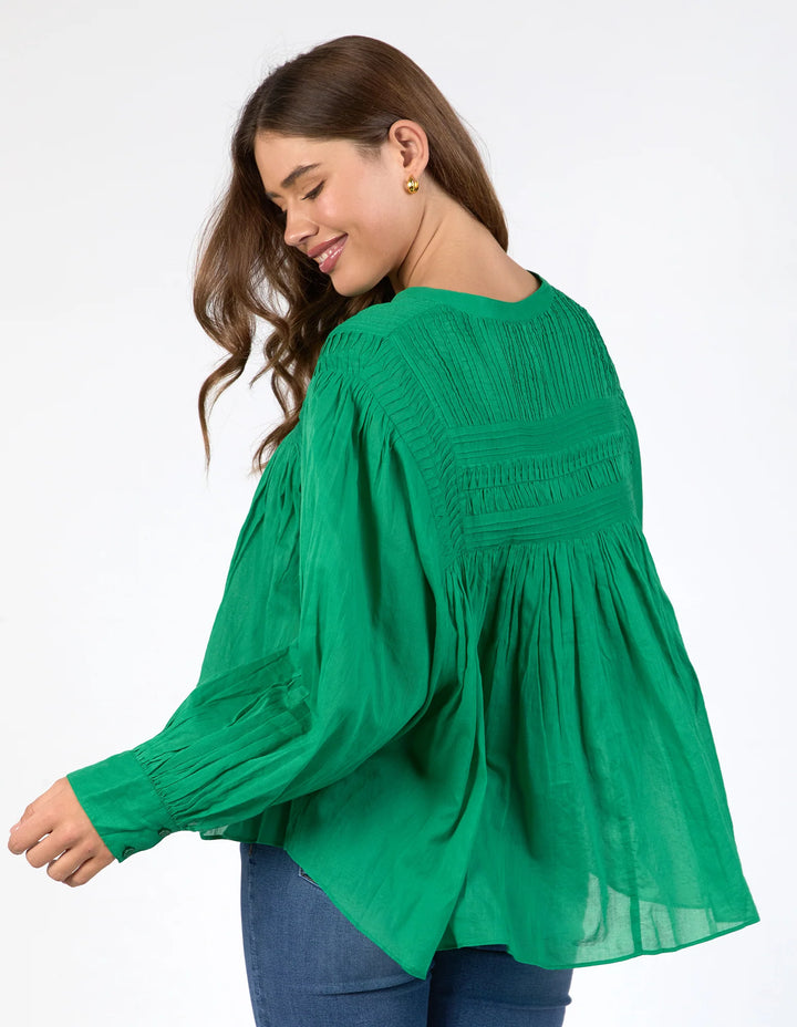Elm Knitwear | Montana Blouse - Pine Green | Shut the Front Door