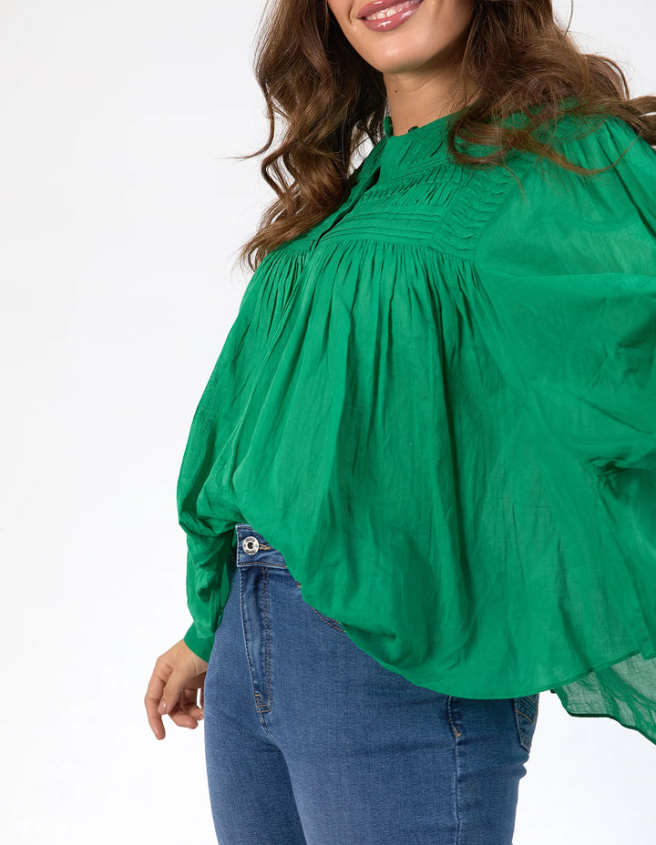 Elm Knitwear | Montana Blouse - Pine Green | Shut the Front Door