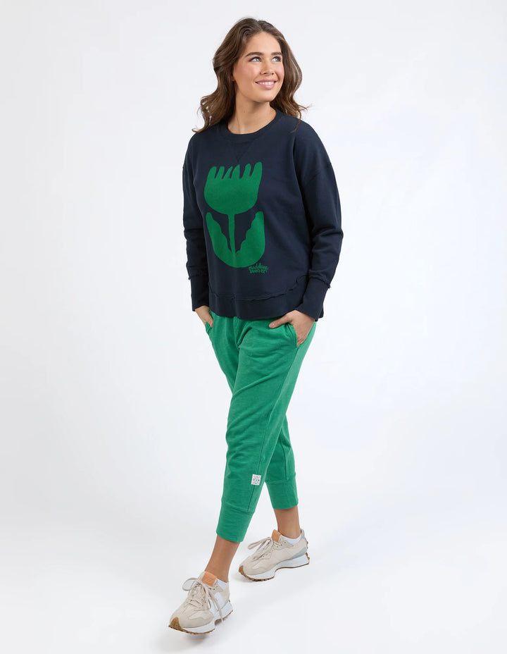 Elm Knitwear | Madeleine Stamer Crew - Navy | Shut the Front Door