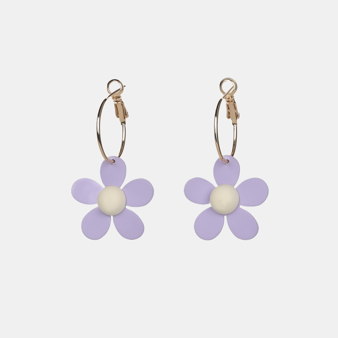 Antigone | Daisy Earrings - Lilac/White | Shut the Front Door