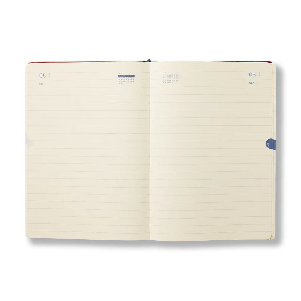 Any Day Now | 2026 Diary Daily Freestyler A5 - Tangerine | Shut the Front Door