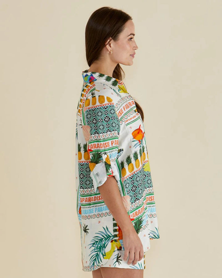 Betty Basics | Mills Shirt - Paradise Print Multi | Shut the Front Door
