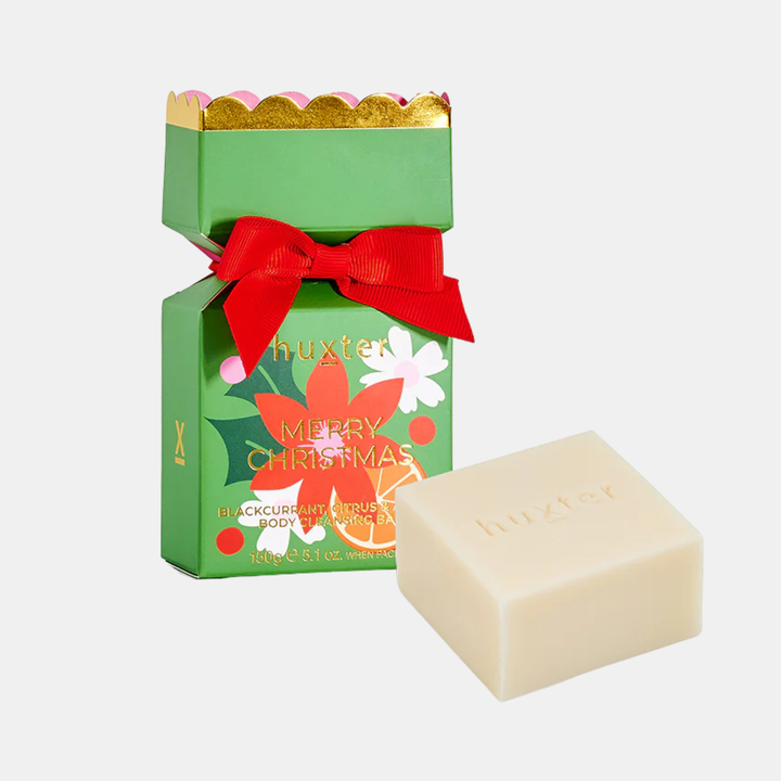 Body Cleansing Bar Bon Bon Green - Xmas Flowers Collection