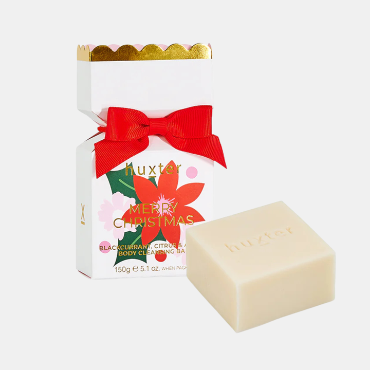 Body Cleansing Bar Bon Bon White - Xmas Flowers Collection