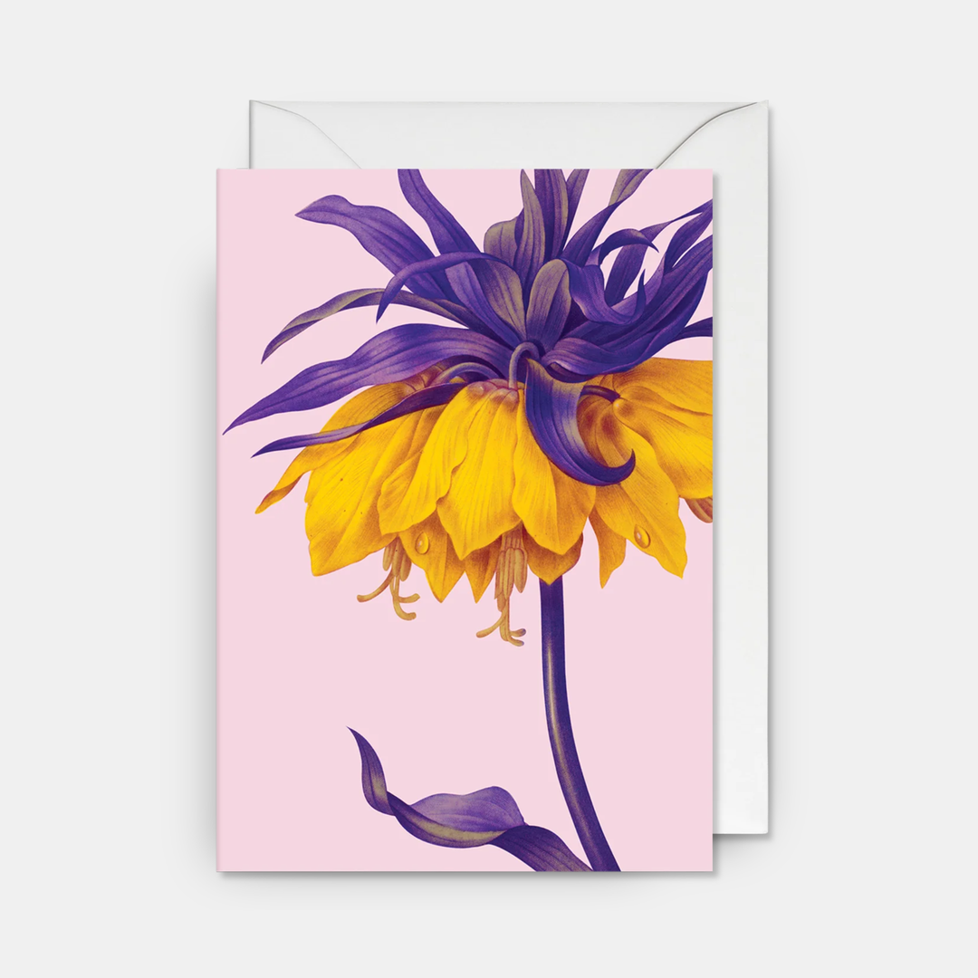 Lagom | Card yellow Crown Imperial | Shut the Front Door