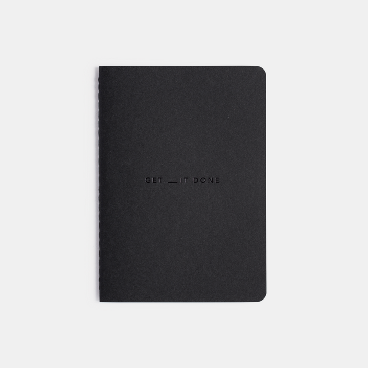 Mi Goals | Get It Done Notebook A6 Black | Shut the Front Door