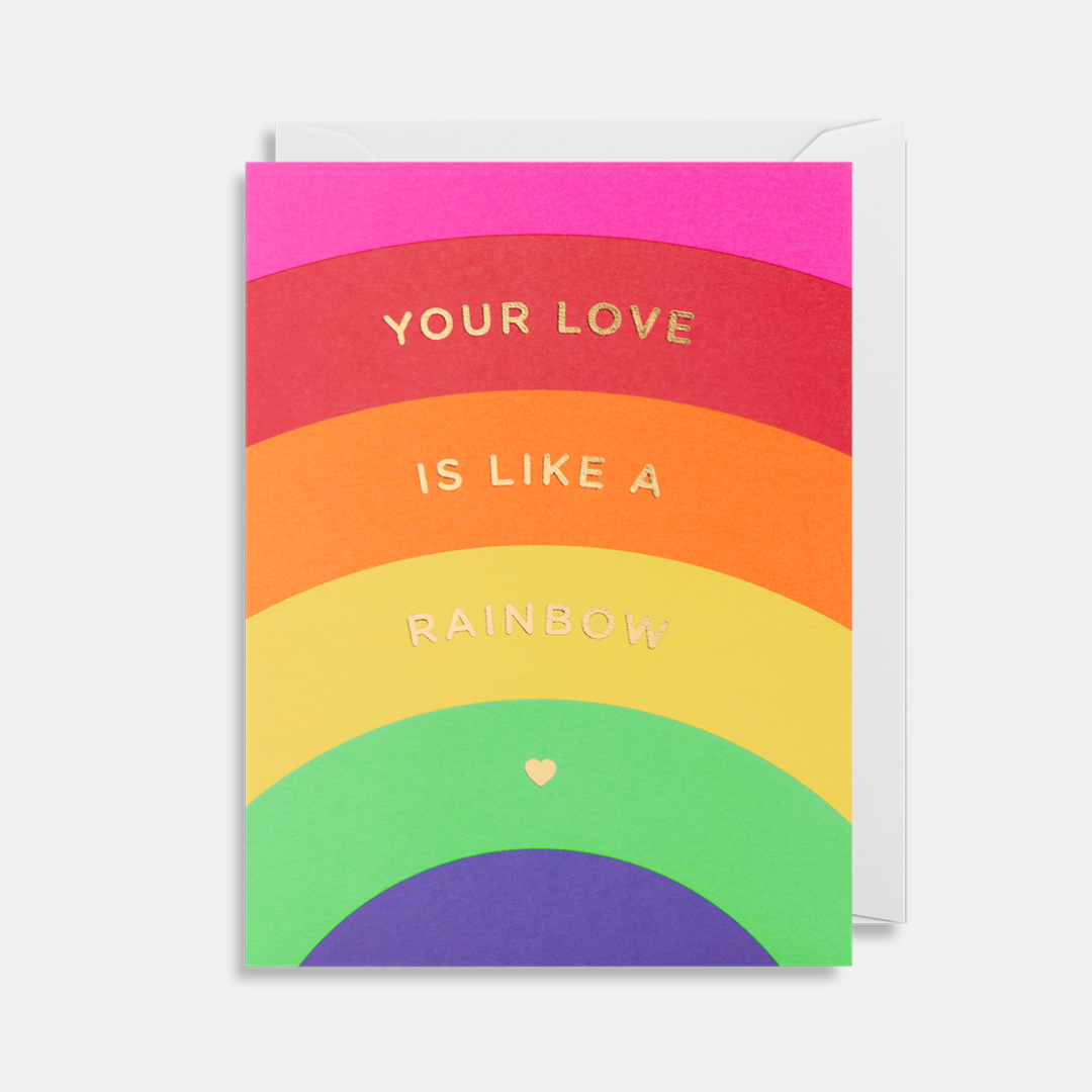 Lagom | Love is Like a Rainbow Card | Shut the Front Door