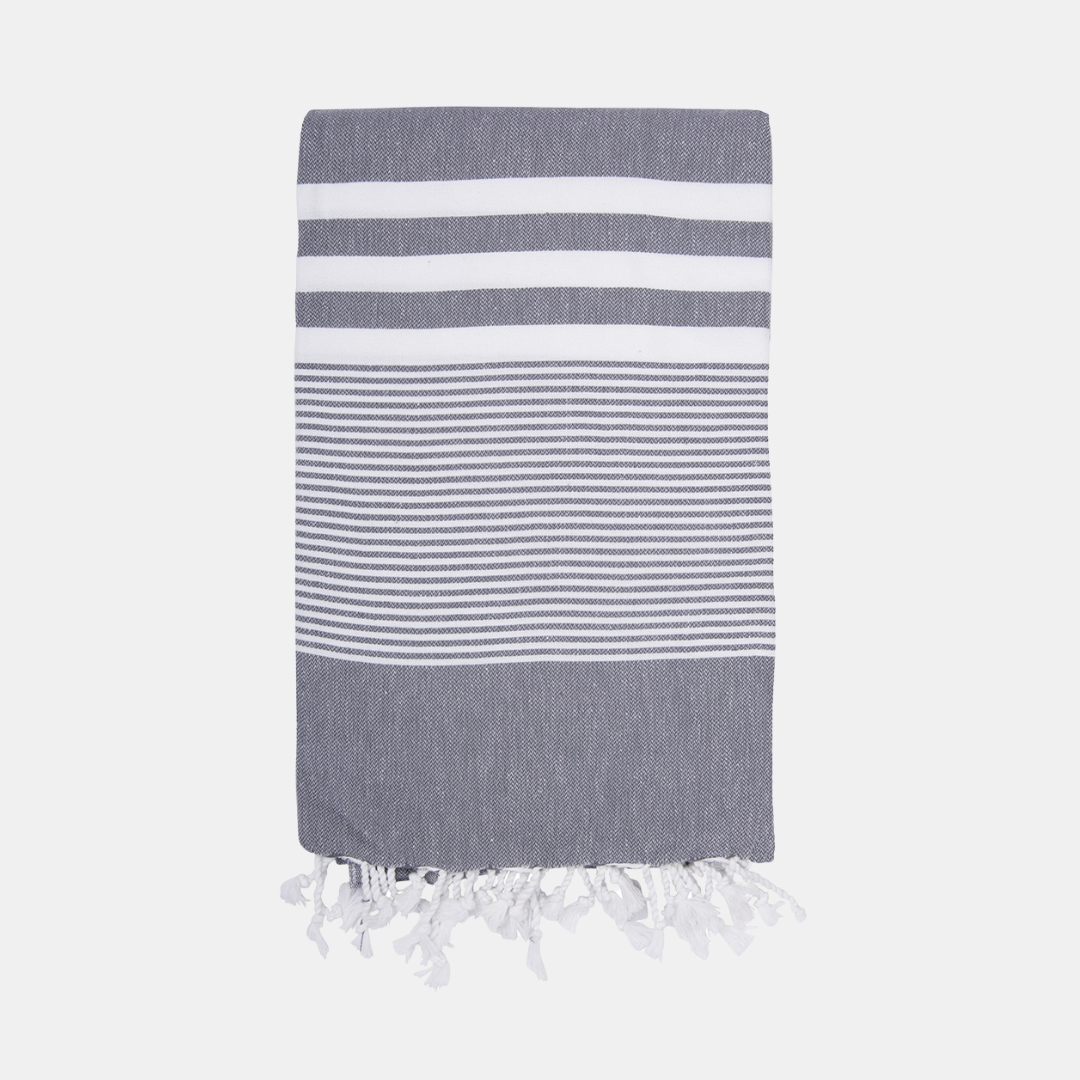 Shut the Front Door | Ege Turkish Towel - Charcoal | Shut the Front Door