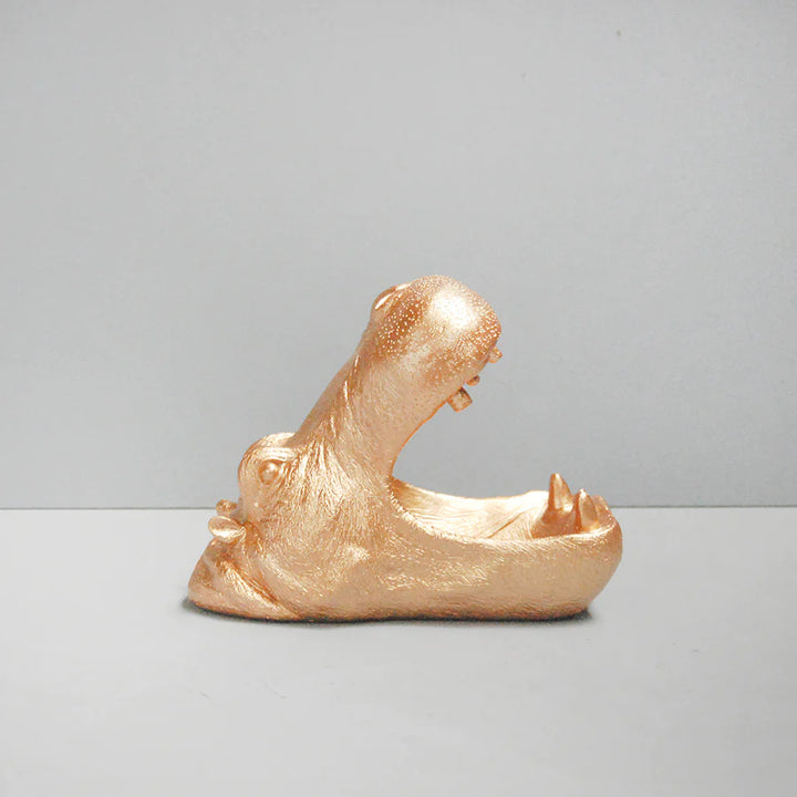 White Moose | Harry the Hippo Bowl - Gold | Shut the Front Door