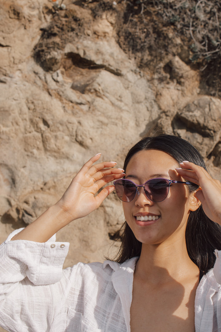 Antigone | Gato Sunglasses - Hot Pink/Purple | Shut the Front Door