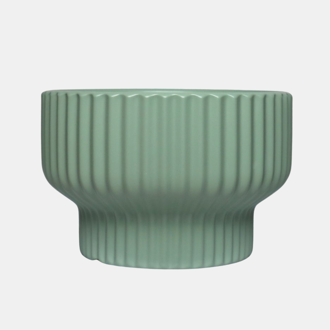Garcia | Elton Ceramic Planter Med - Sage | Shut the Front Door