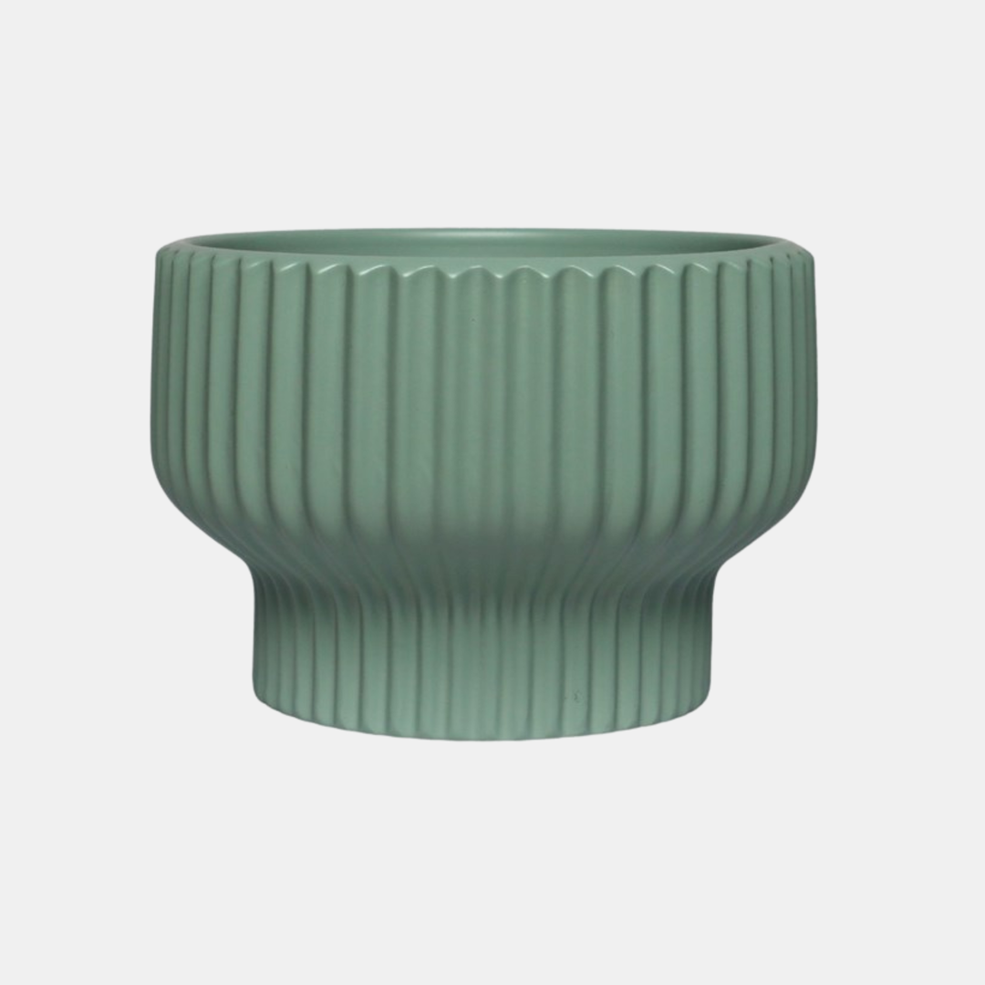 Garcia | Elton Ceramic Planter Small - Sage | Shut the Front Door