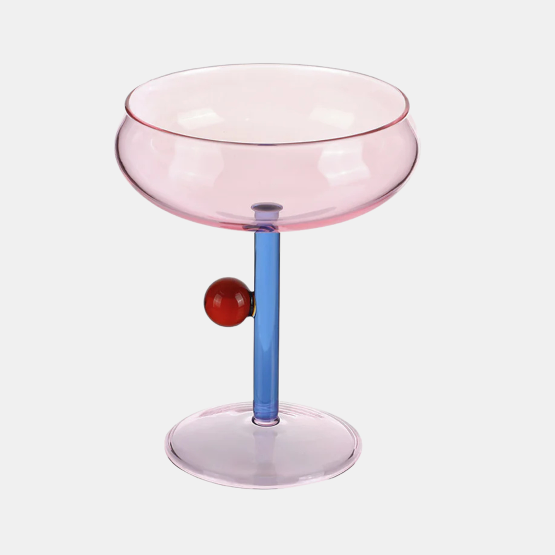 Garcia | Cocktail Glass 300ml - Pink/Blue | Shut the Front Door