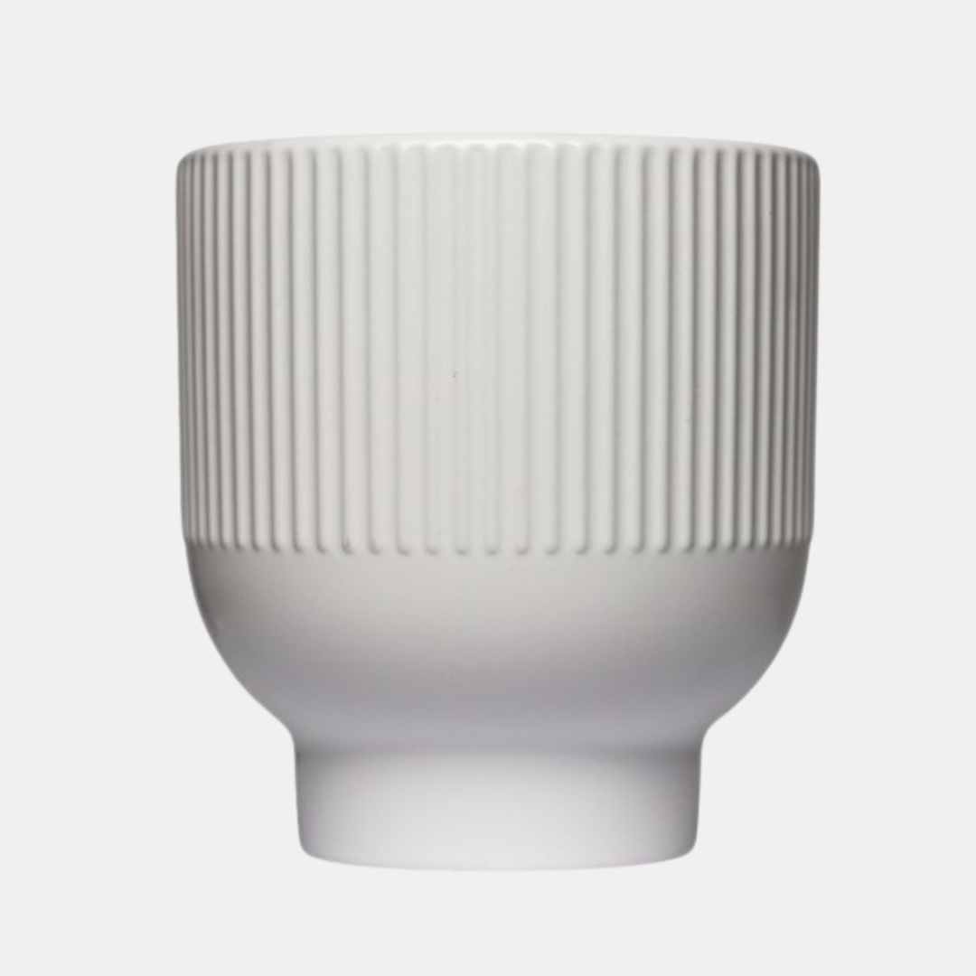 Garcia | Eddy Ceramic Planter Medium - White | Shut the Front Door