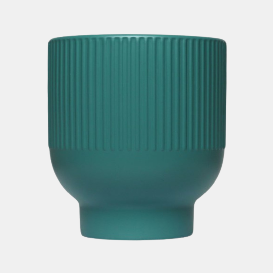 Garcia | Eddy Ceramic Planter Medium - Aqua | Shut the Front Door