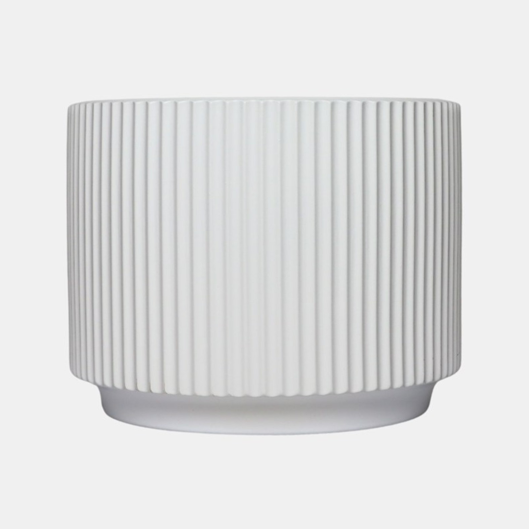 Garcia | Erina Ceramic Planter Large - White | Shut the Front Door