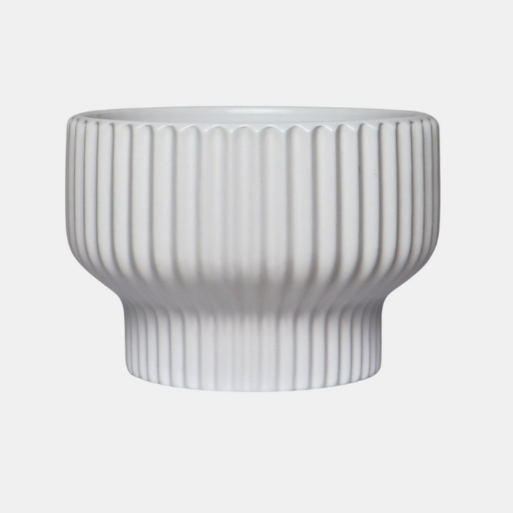 Garcia | Elton Ceramic Planter Medium - White | Shut the Front Door