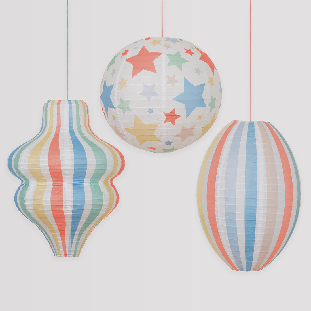 Meri Meri | Stripey Lanterns | Shut the Front Door