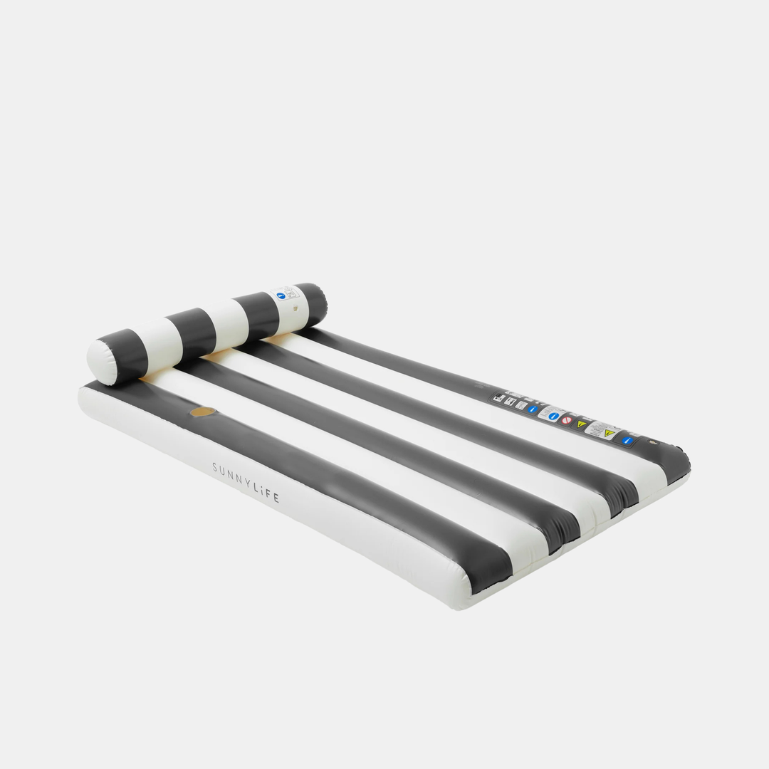 Sunnylife | Luxe Lilo - Black Stripe | Shut the Front Door