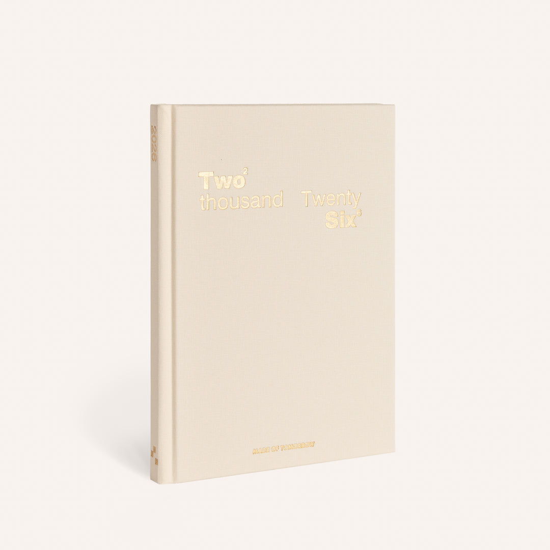 Made of Tomorrow | 2026 Weekly Diary Classic - Cream | Shut the Front Door