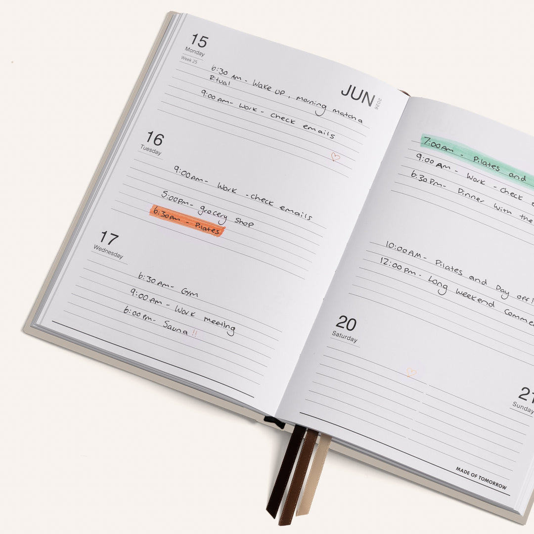 Made of Tomorrow | 2026 Weekly Diary Classic - Cream | Shut the Front Door