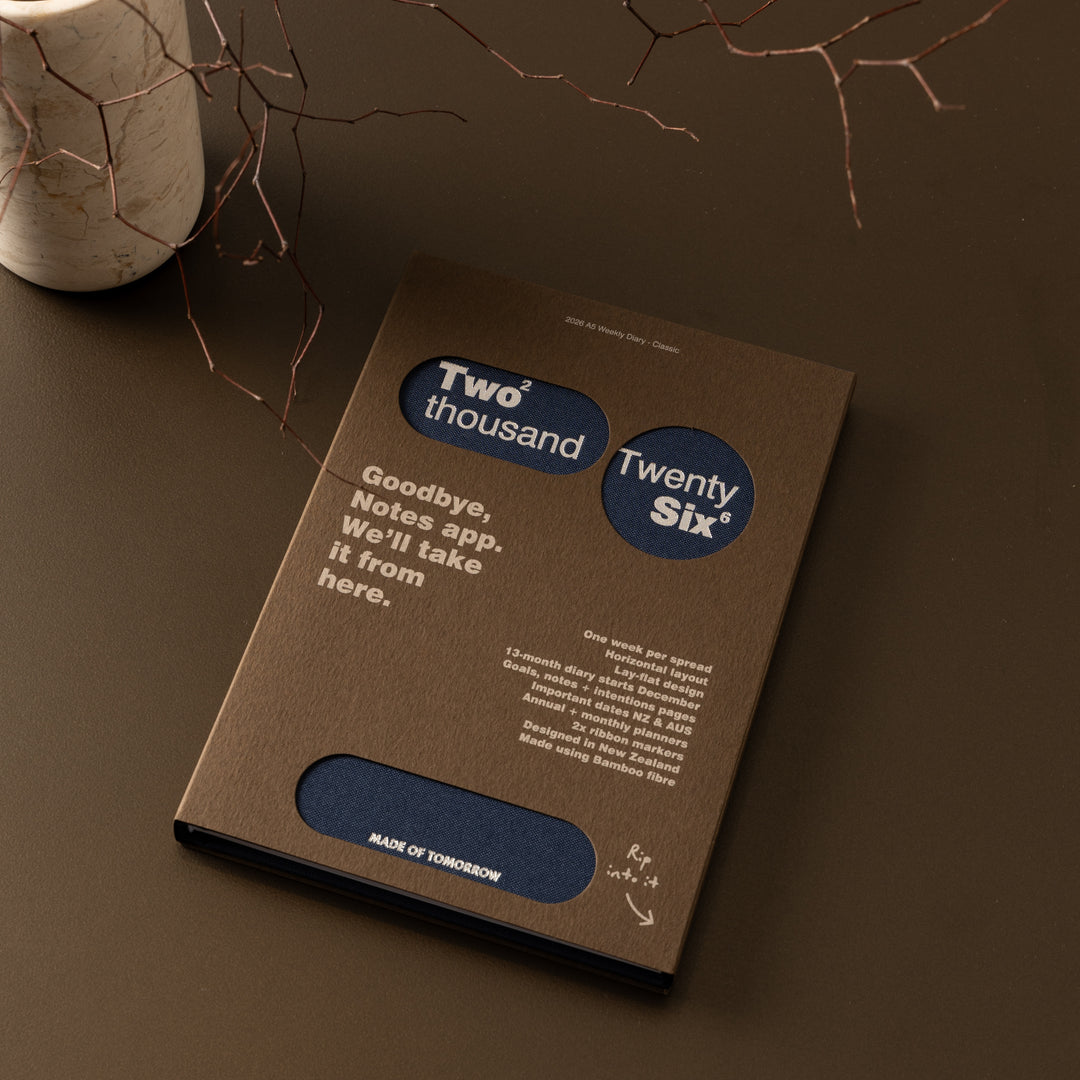 Made of Tomorrow | 2026 Weekly Diary Classic - Blueberry | Shut the Front Door